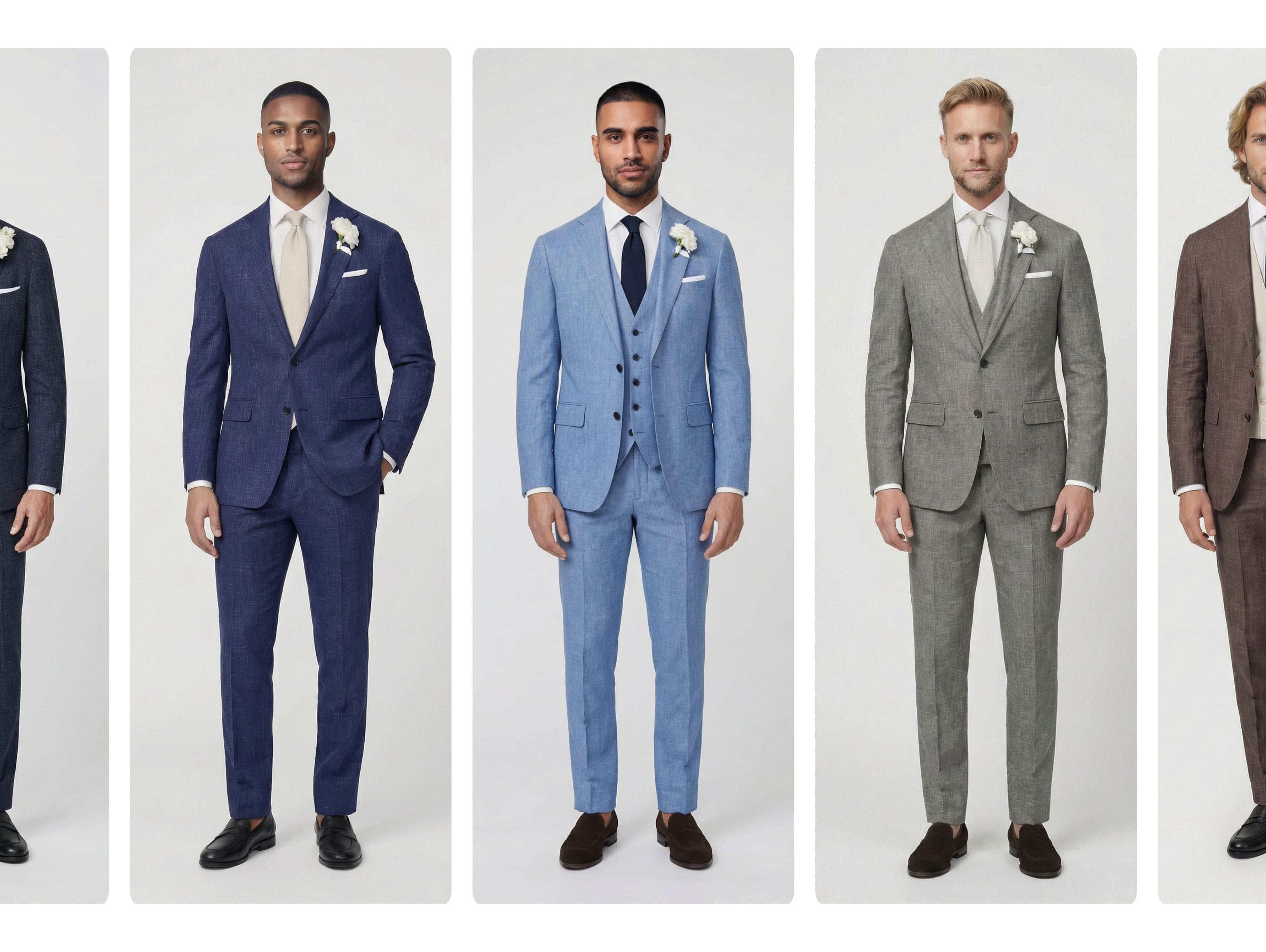 Top 5 Hochzeitsanzüge für den Sommer