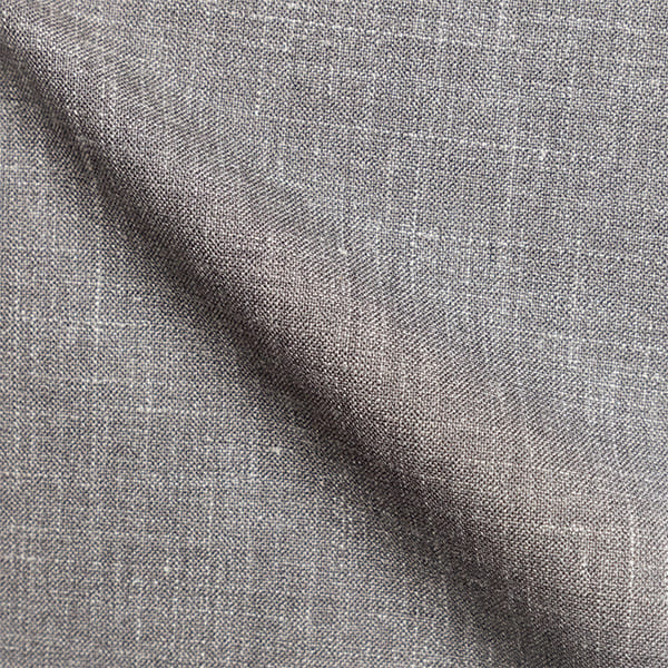 Nahaufnahme von der grauen Stoffprobe