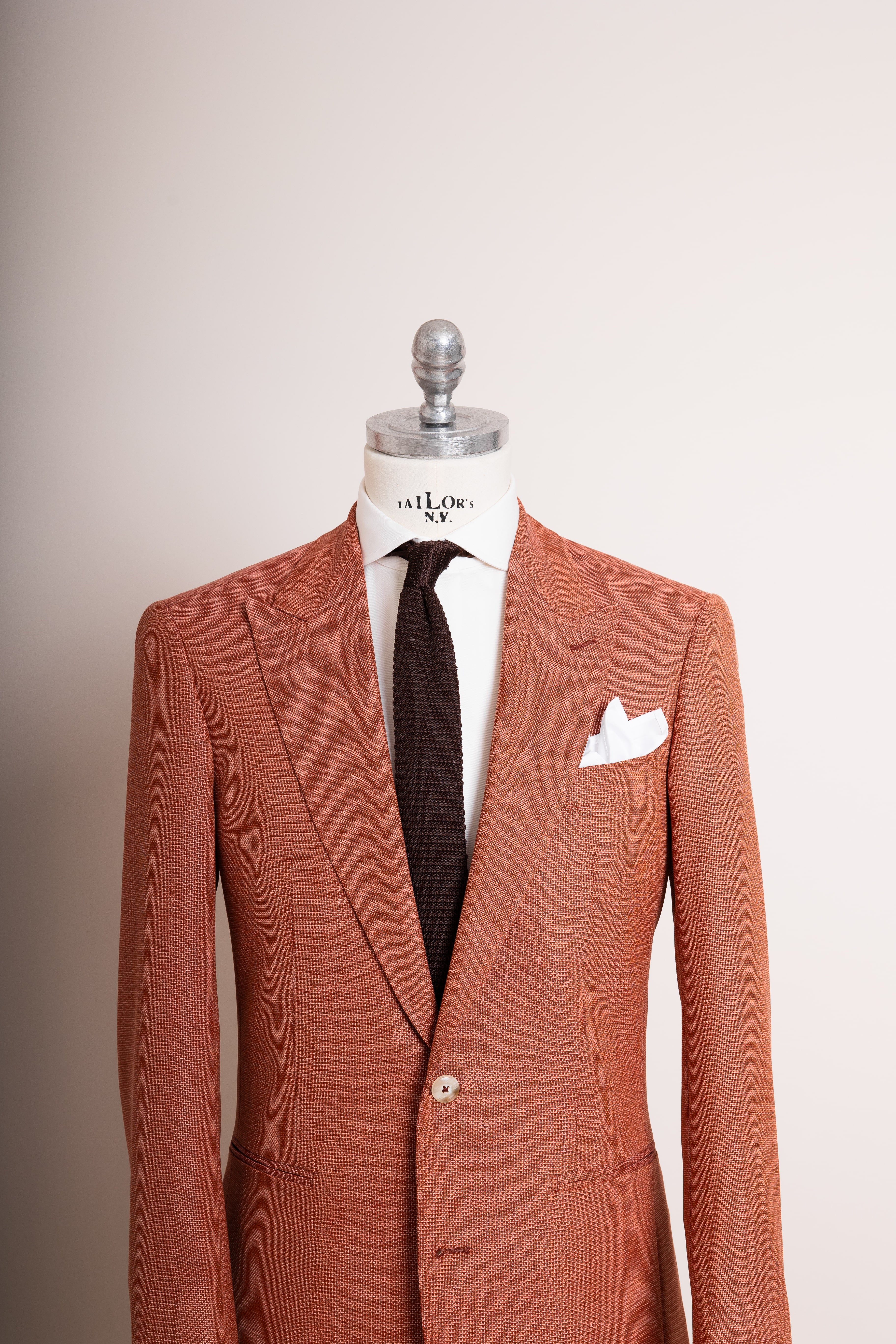 Anzug Fresco Sorrento orange von vorne