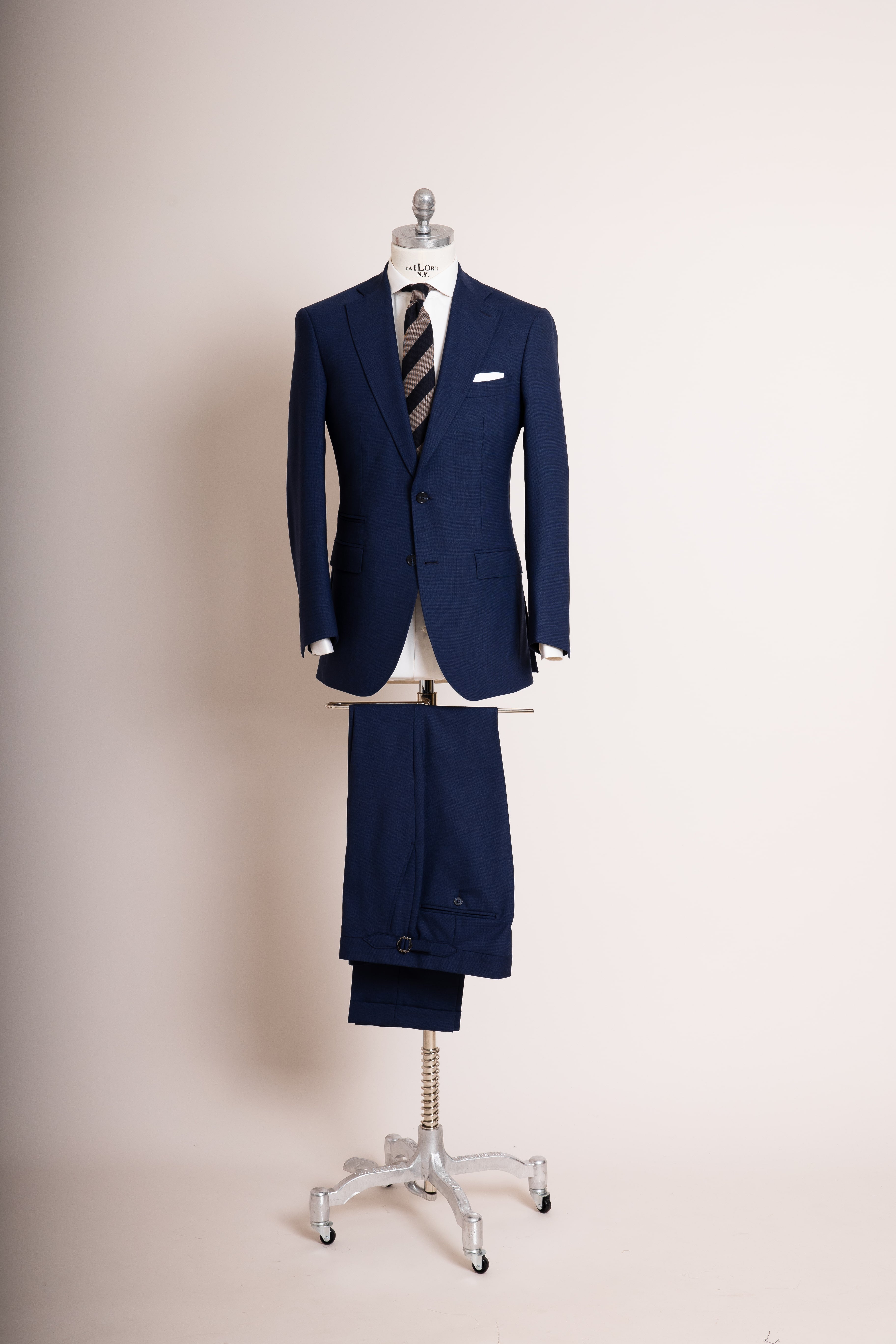 Anzug Riviera Blue mittelblau Komplettansicht