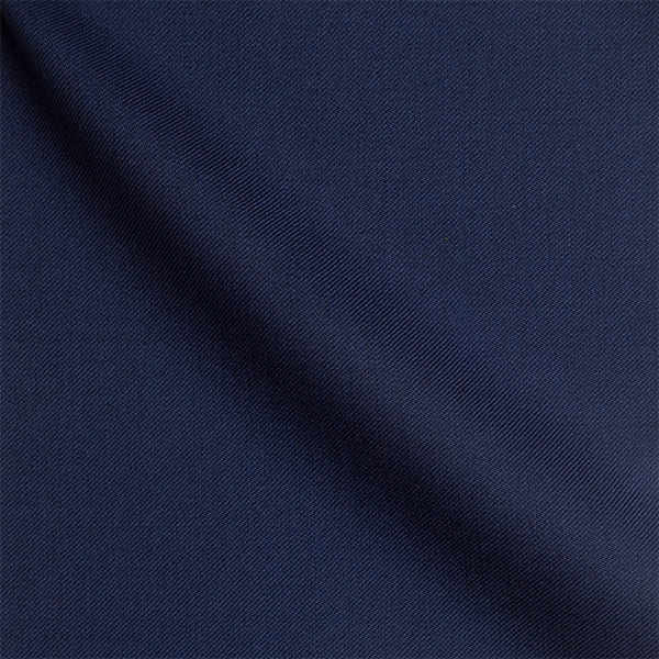 Nahaufnahme der blauen Stoffprobe