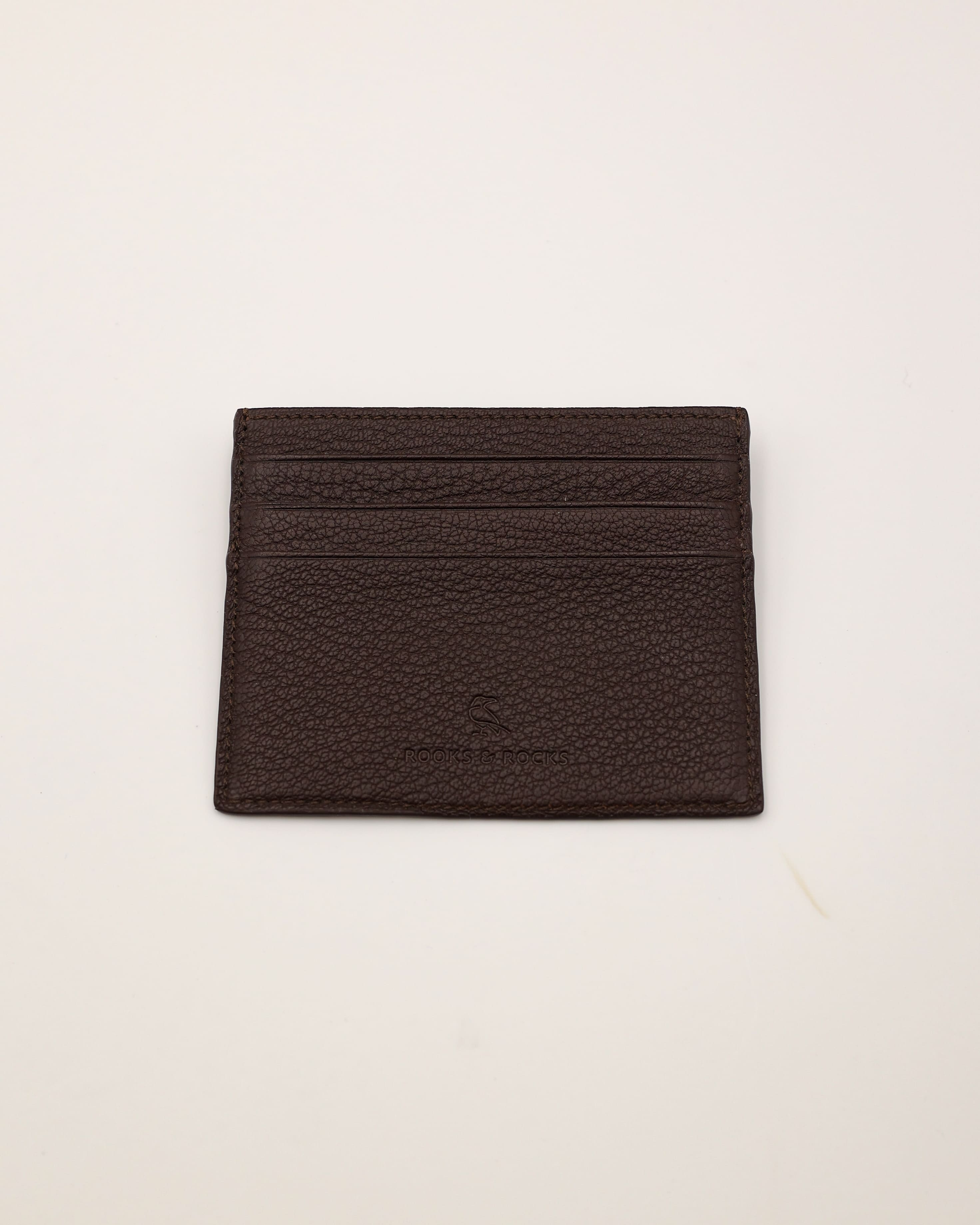 Cardholder in braun als frontale Ansicht