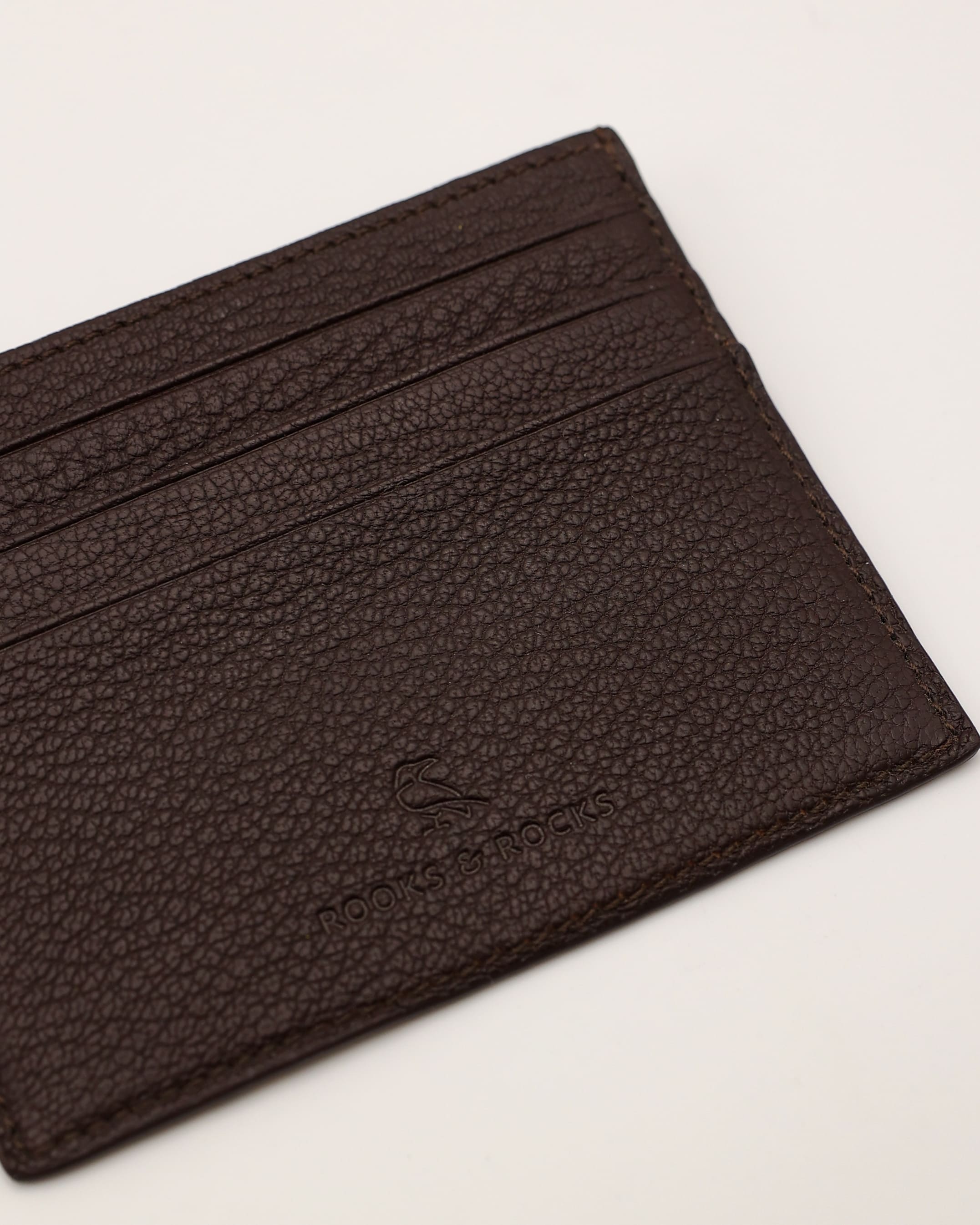 Cardholder in braun als Nahaufnahme