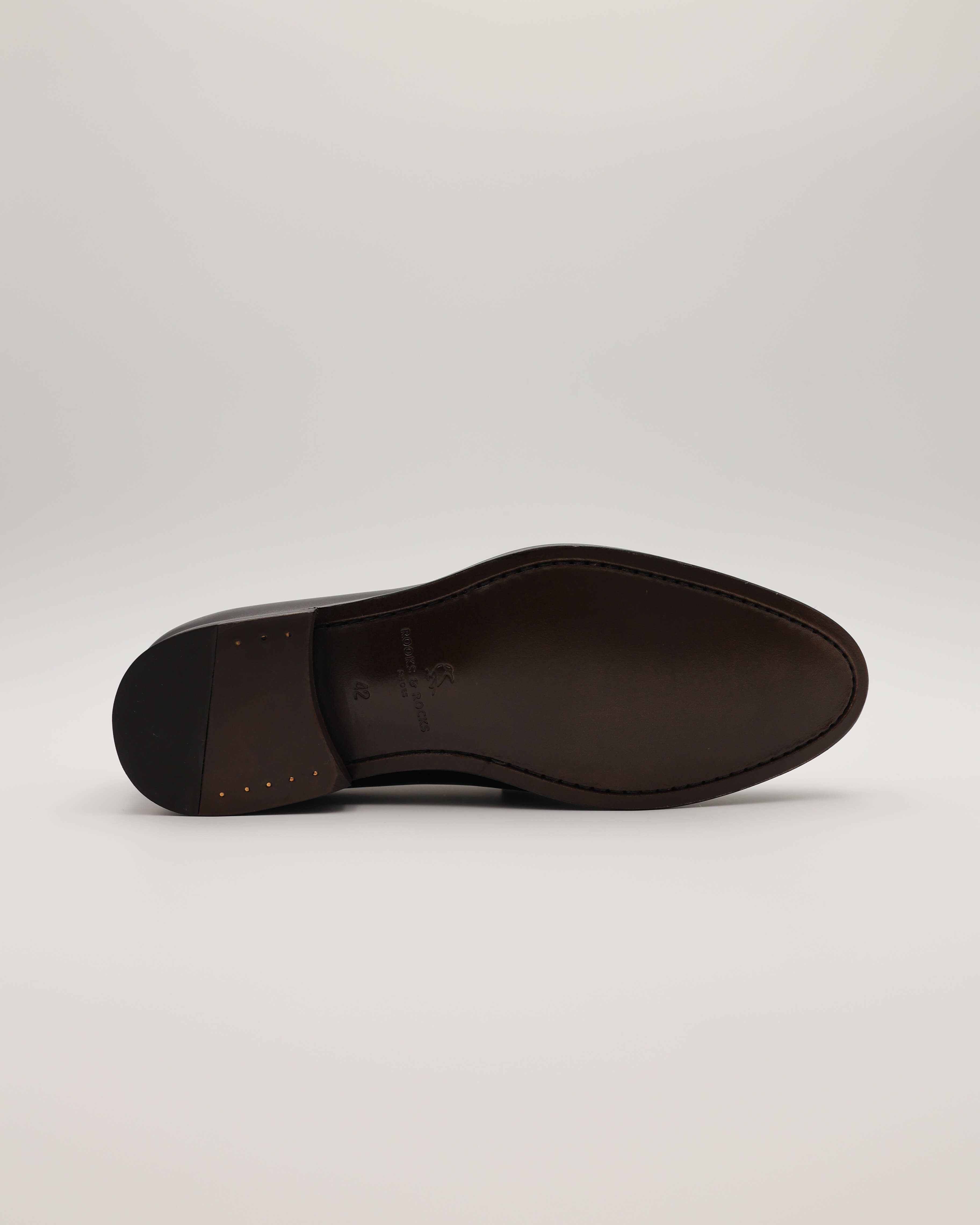 Penny Loafer Box Calf schwarz Sohle