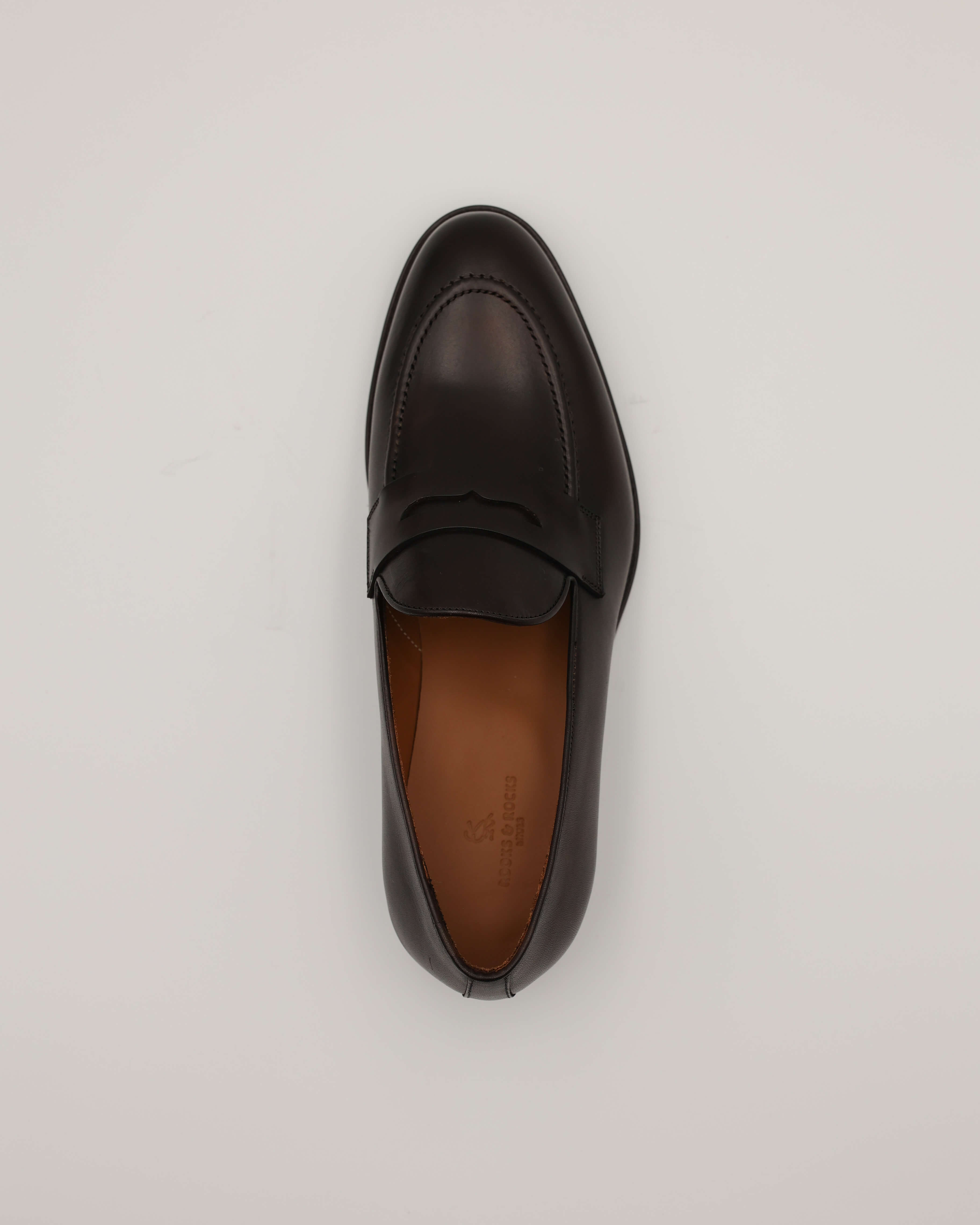 Penny Loafer dunkelbraun von oben