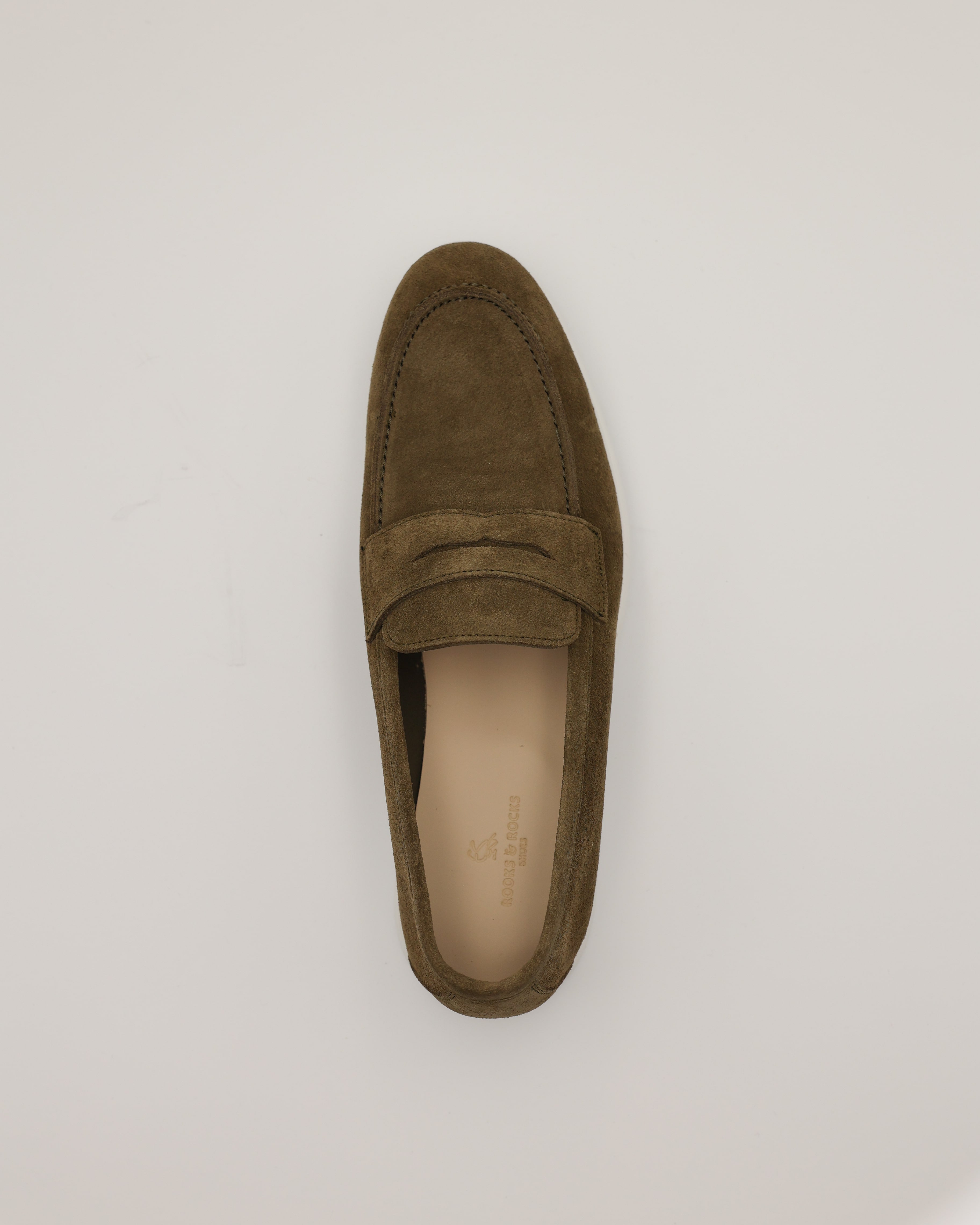 Yacht Loafer khaki von oben