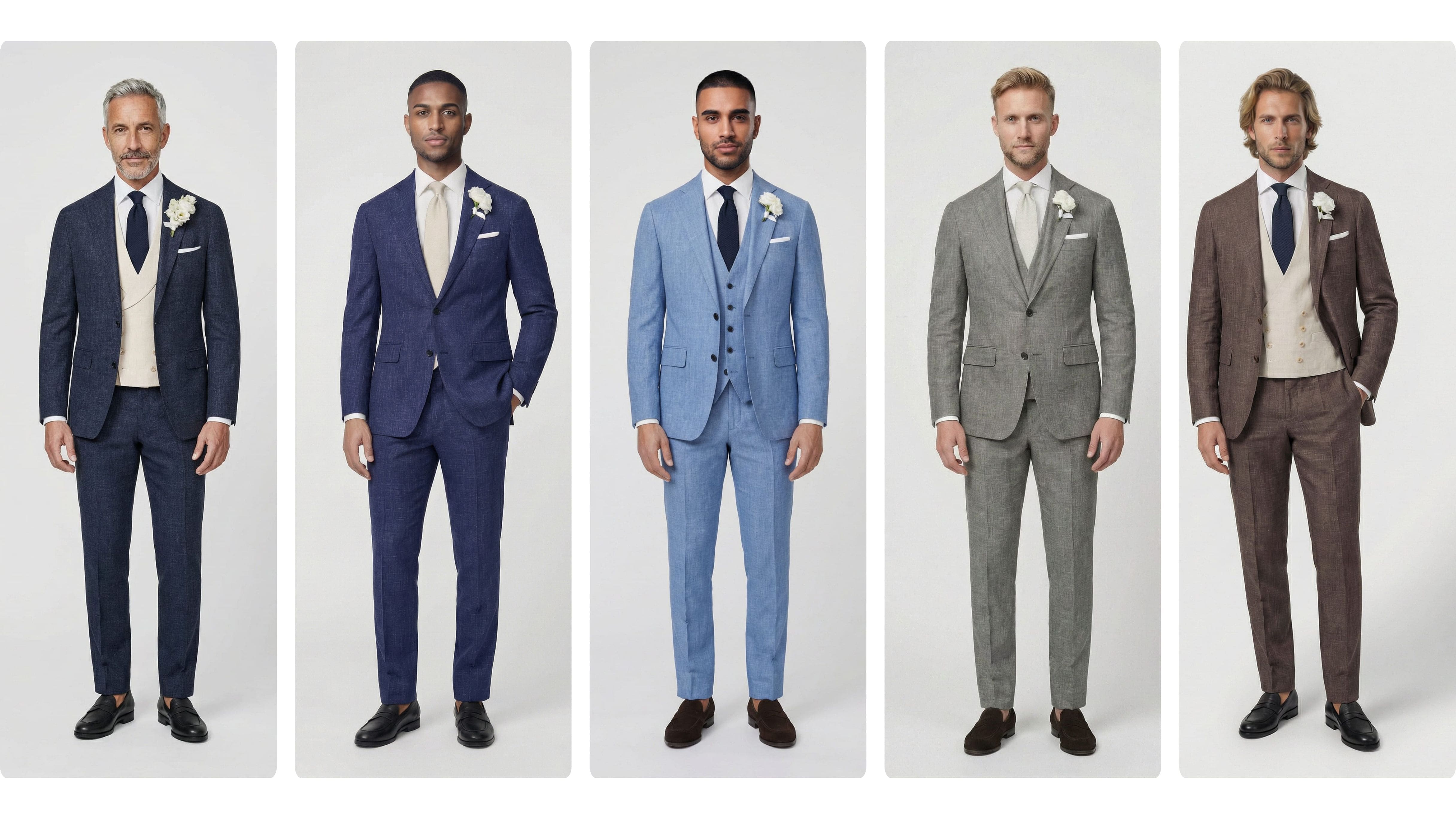 Top 5 Hochzeitsanzüge für den Sommer