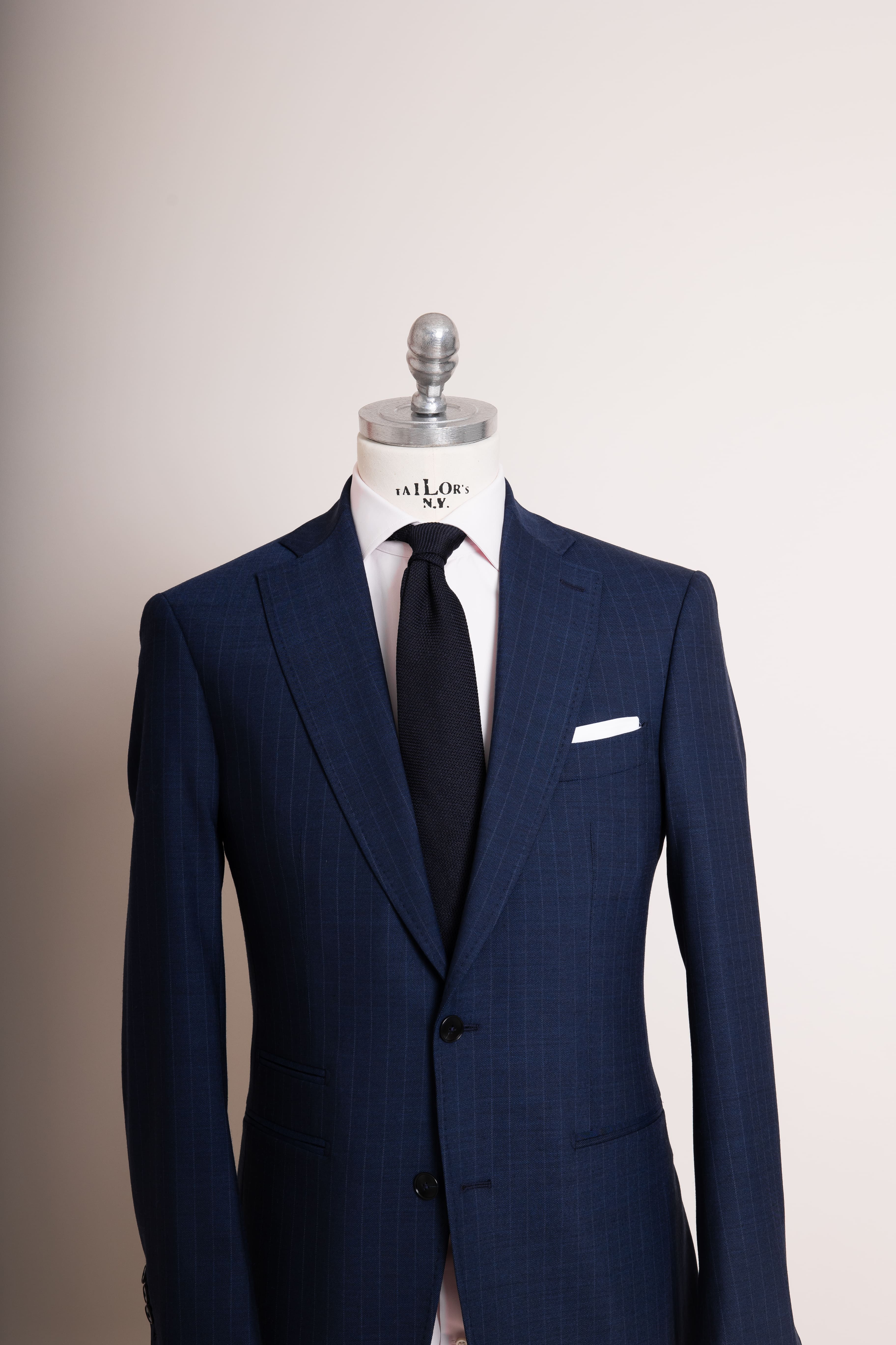 Anzug Blueprint Stripes blau von vorne