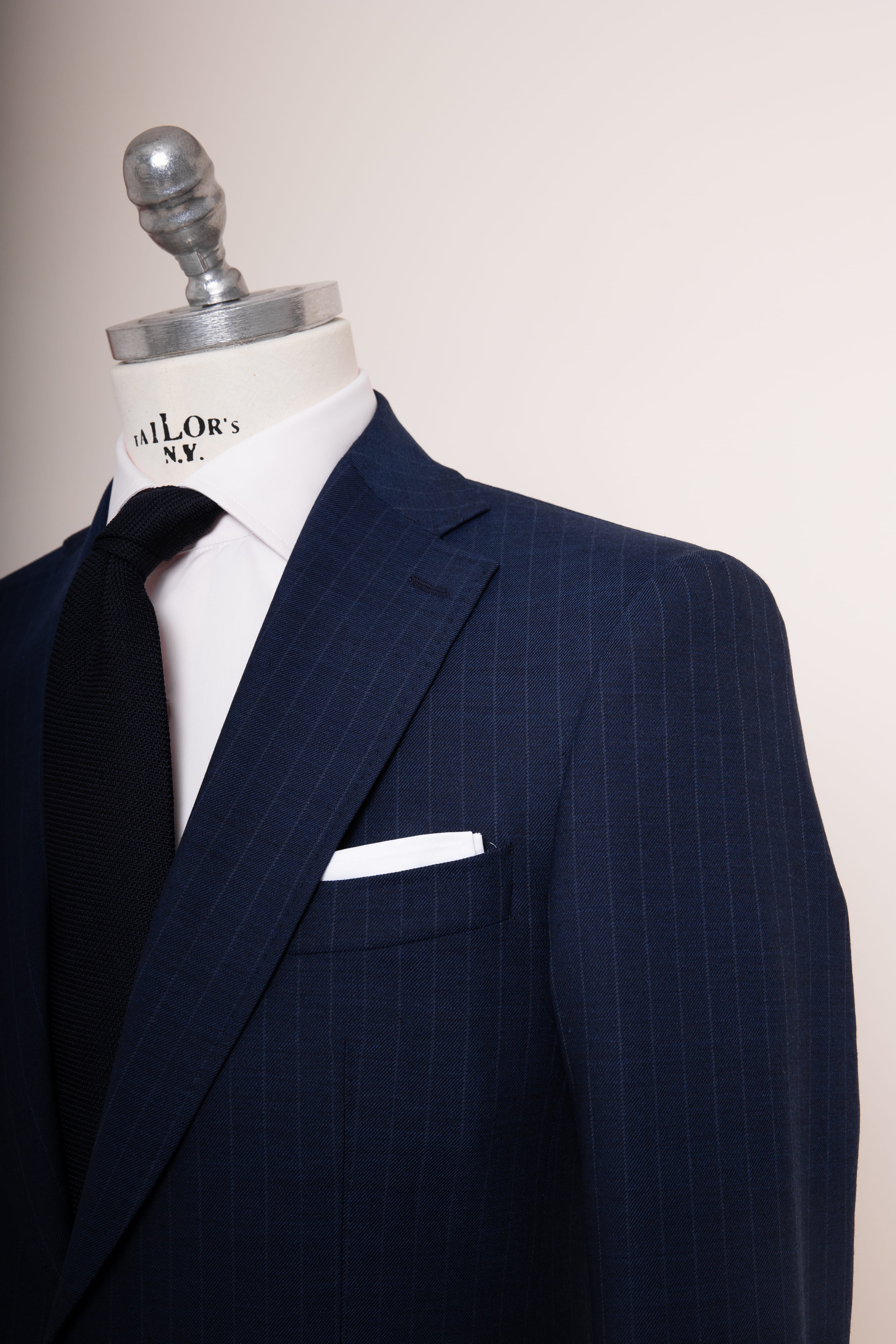 Anzug Blueprint Stripes blau schräg