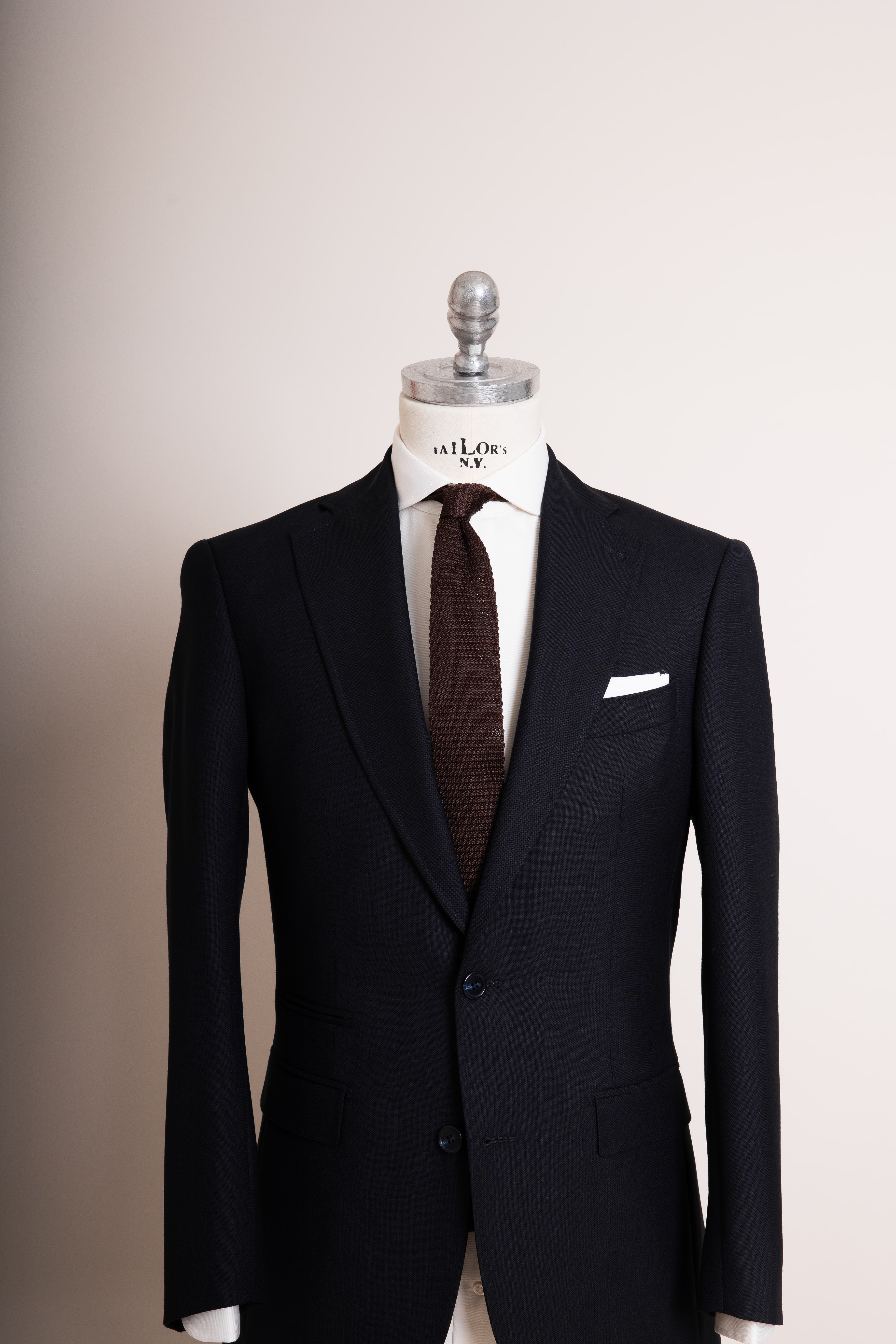 Anzug Deep Fresco navy von vorne