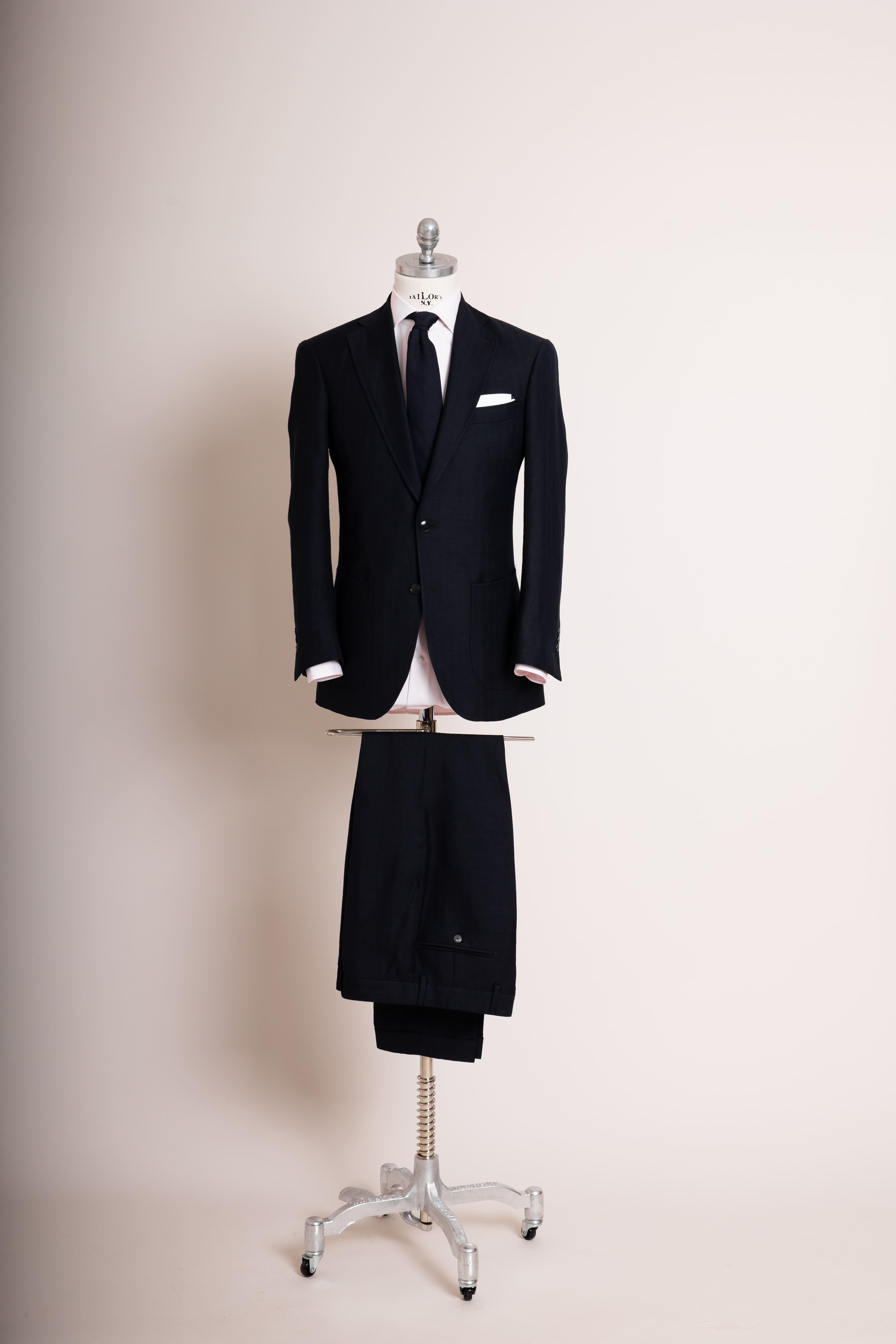 Anzug Heringbone Heritage mitternachtsblau Komplettansicht