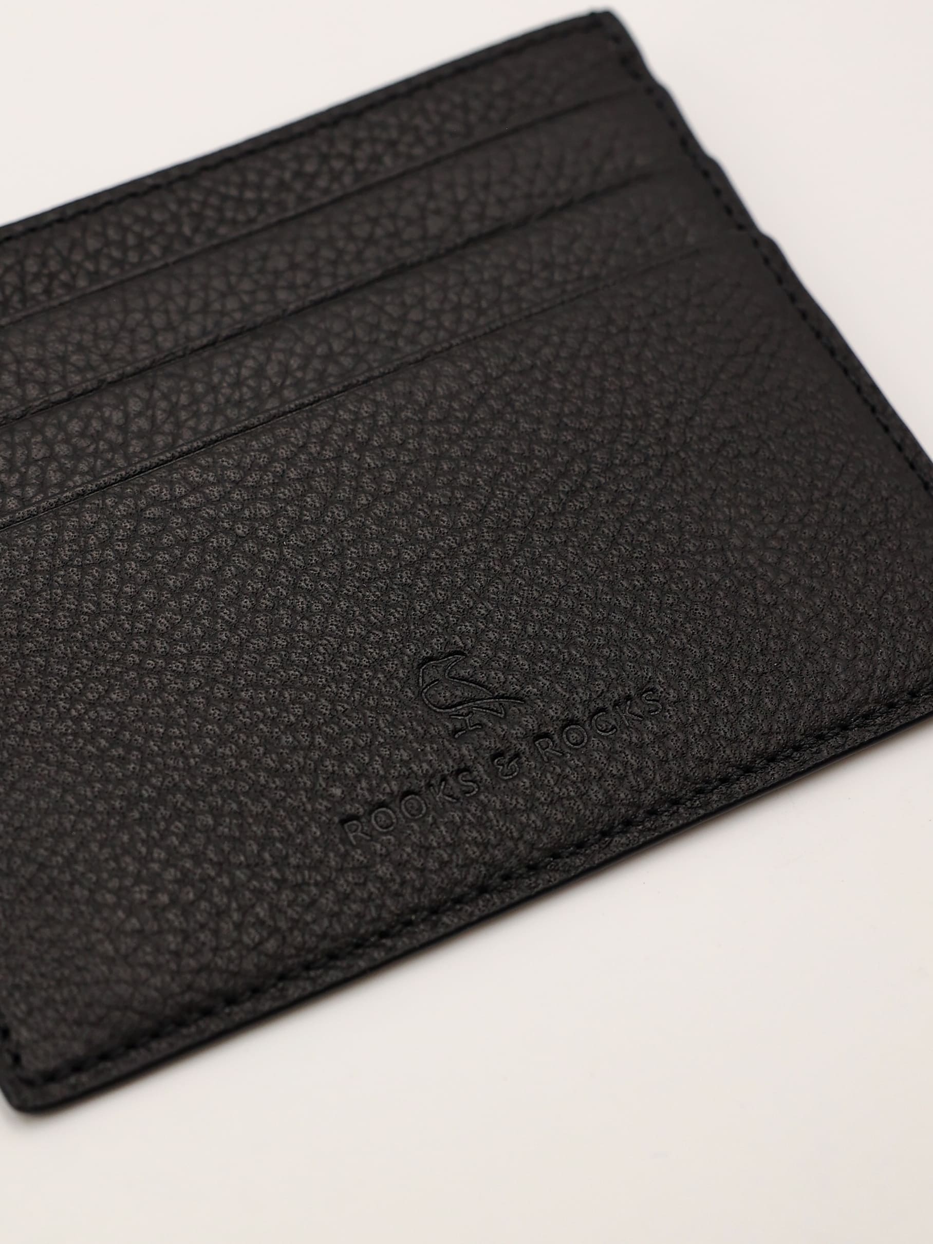 Cardholder in schwarz als Nahaufnahme