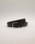 Ledergürtel dunkelbraun liegend