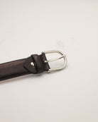 Ledergürtel dunkelbraun Schnalle von vorne