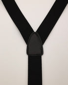 Hosenträger in schwarz Leder