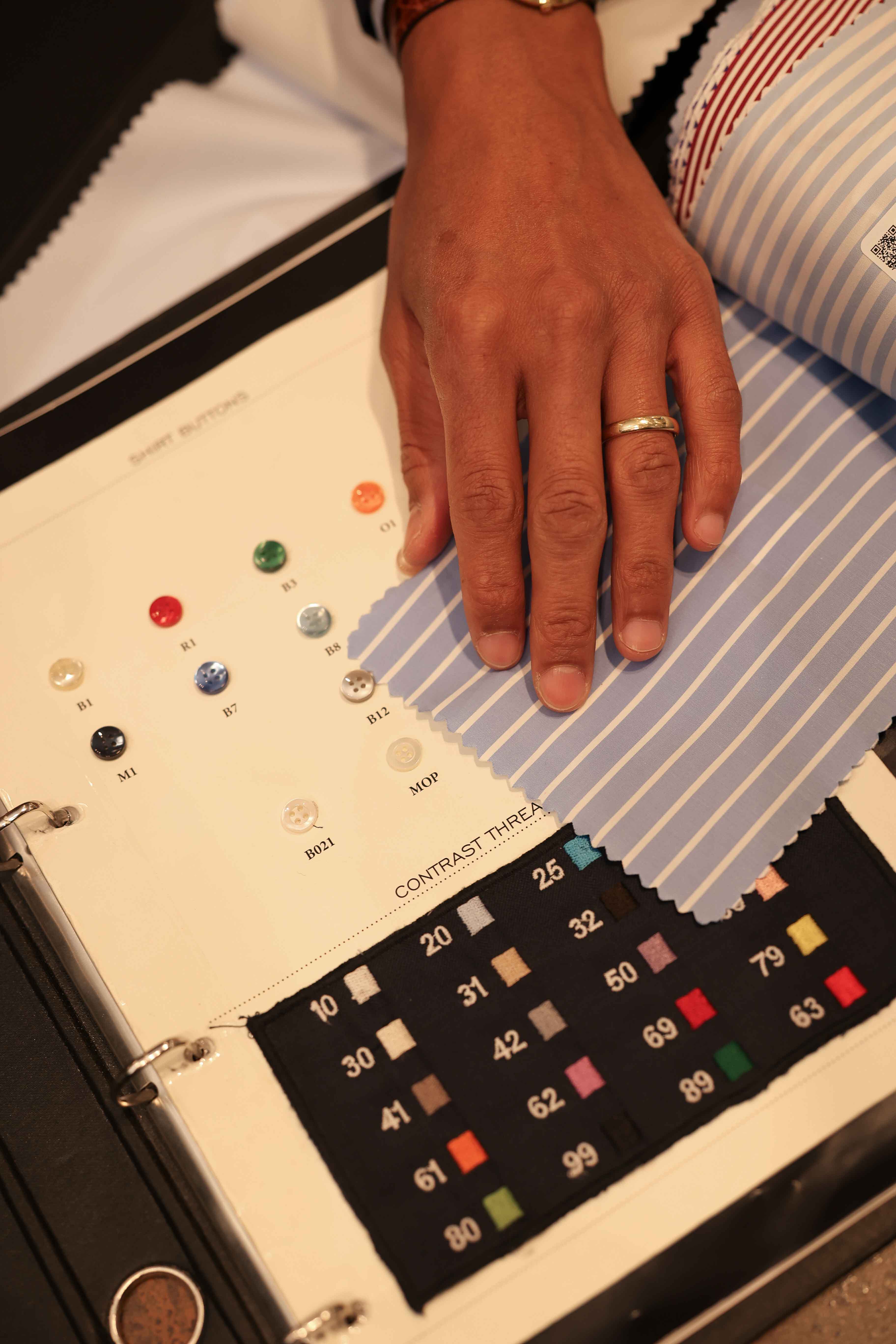 Designoptionen bei der Gestaltung eines Maßhemden von Rooks & Rocks