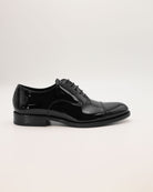 Lackschuhe Oxford Captoe aus Lackleder von der Seite