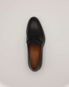 Penny Loafer Box Calf schwarz von oben