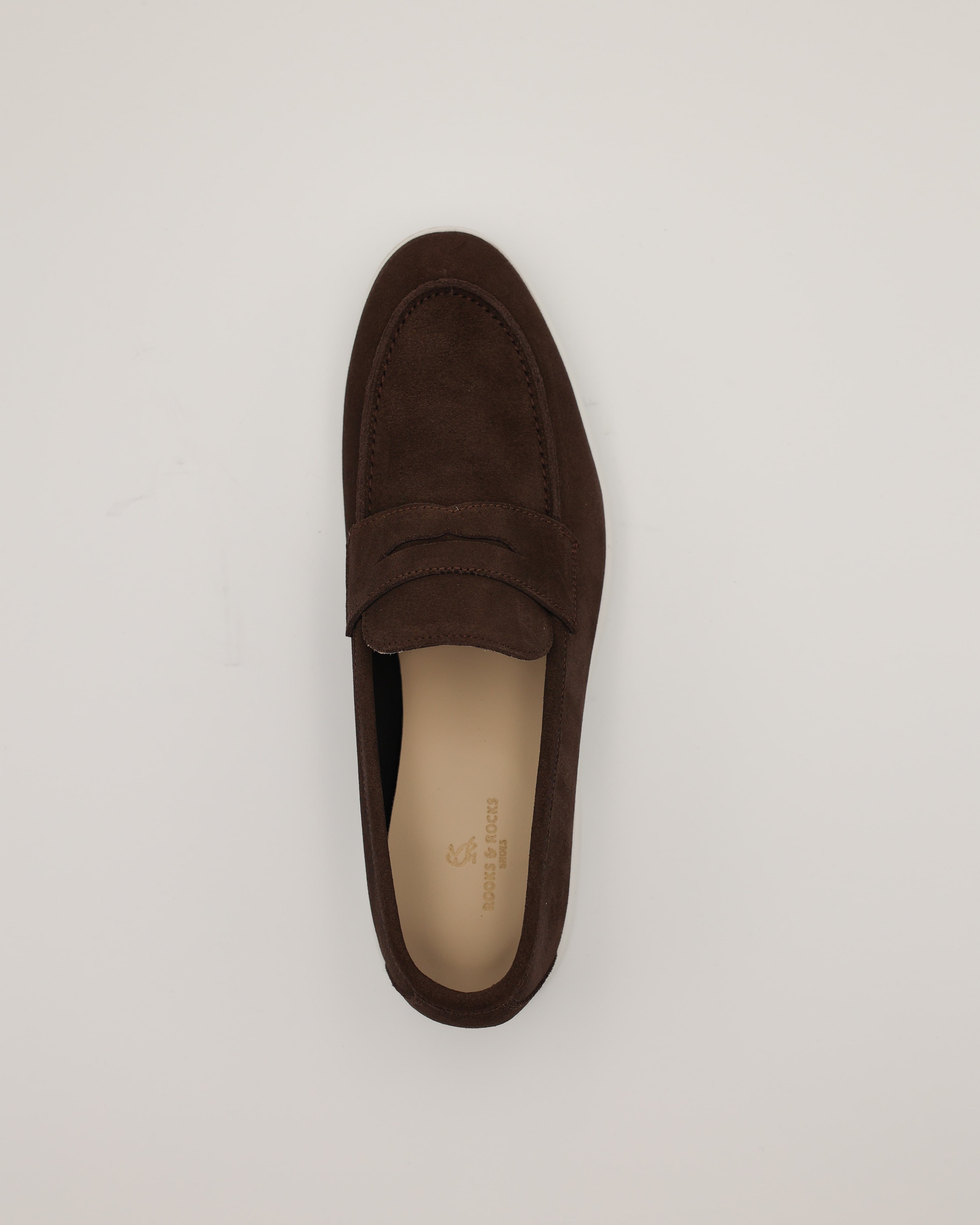 Yacht Loafer dunkelbraun von oben